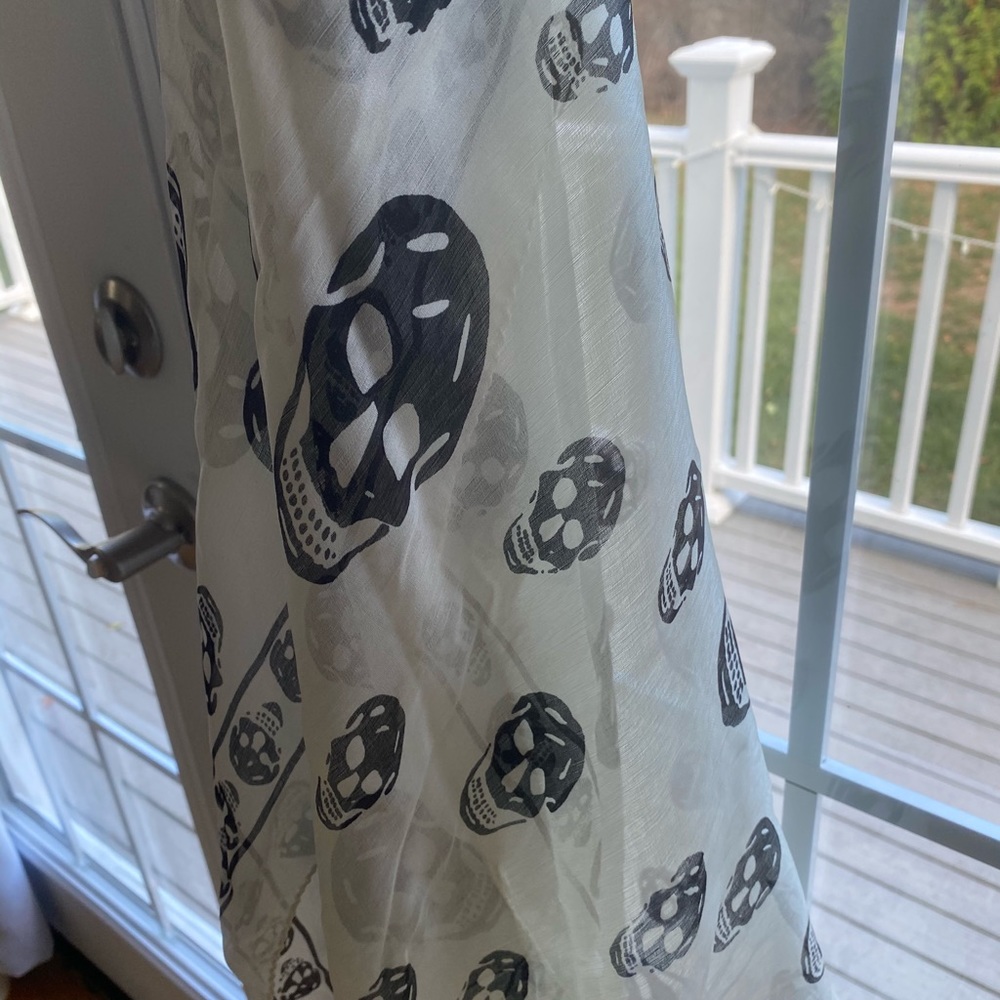 Alexander McQueen Skull Silk-Blend Scarf